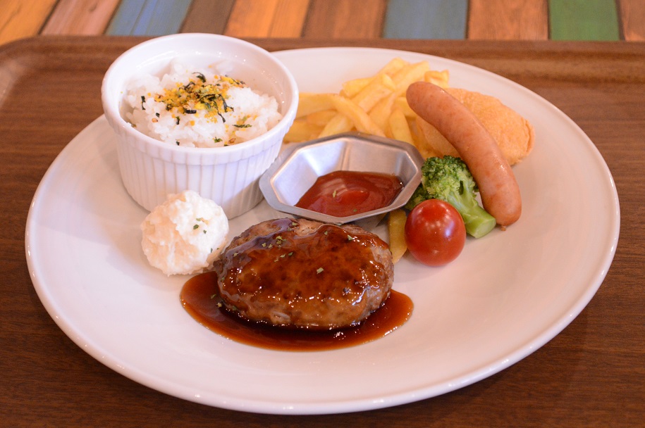 Kids Teriyaki Hamburger Steak Plate