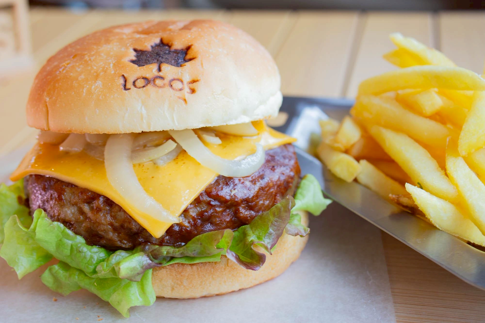 ビッグバイトバーガーセット 【 ポテト付き】