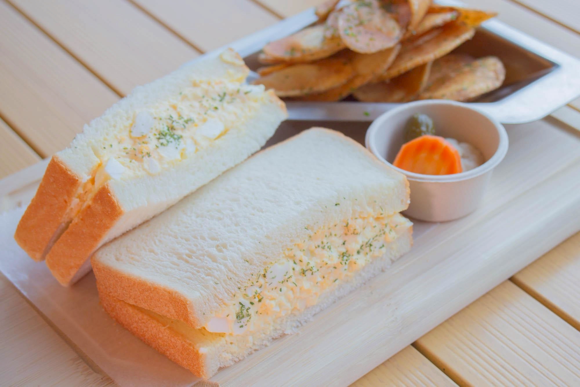 青空たまごサンド【ポテト付き】